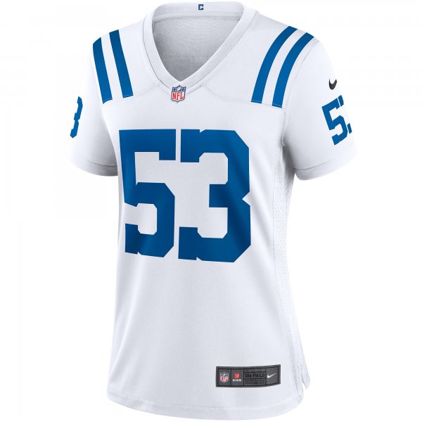 Women's Indianapolis Colts Shaquille Leonard Nike White Game Player Jersey