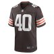 Men's Cleveland Browns Matthew Adams Nike  Brown Team Game Jersey