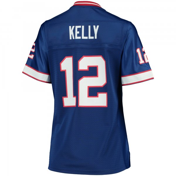 Women's Buffalo Bills Jim Kelly NFL Pro Line Royal Retired Player Replica Jersey