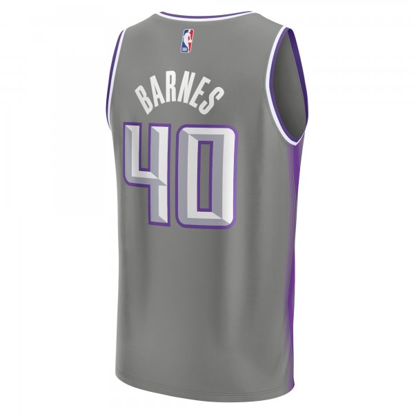 Men's Sacramento Kings Harrison Barnes Fanatics Gray Fastbreak Jersey - City Edition