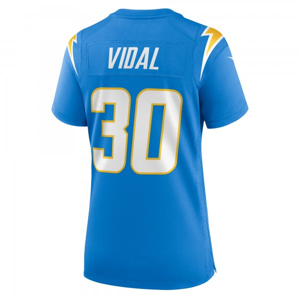 Women's Los Angeles Chargers Kimani Vidal Nike  Powder Blue  Game Jersey