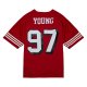 Men's San Francisco 49ers Bryant Young Mitchell & Ness Scarlet Legacy Replica Jersey