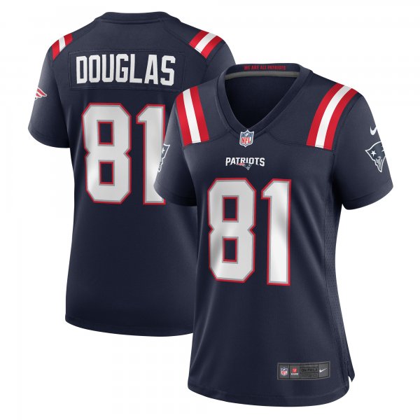 Women's New England Patriots Demario Douglas Nike  Navy  Game Jersey