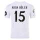 adidas Real Madrid Arda Guler Home Jersey w/ Champions League Patches 24/25 (White/Black)