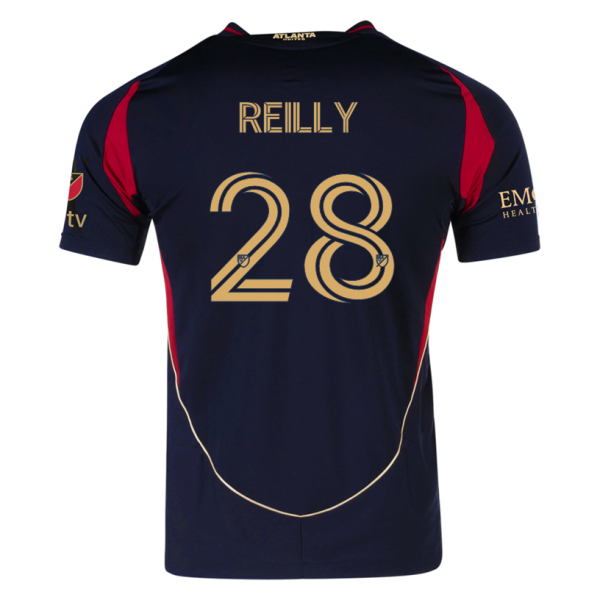 adidas Will Reilly Atlanta United Home Jersey w/ MLS Patches 25/26 (Red/Black)