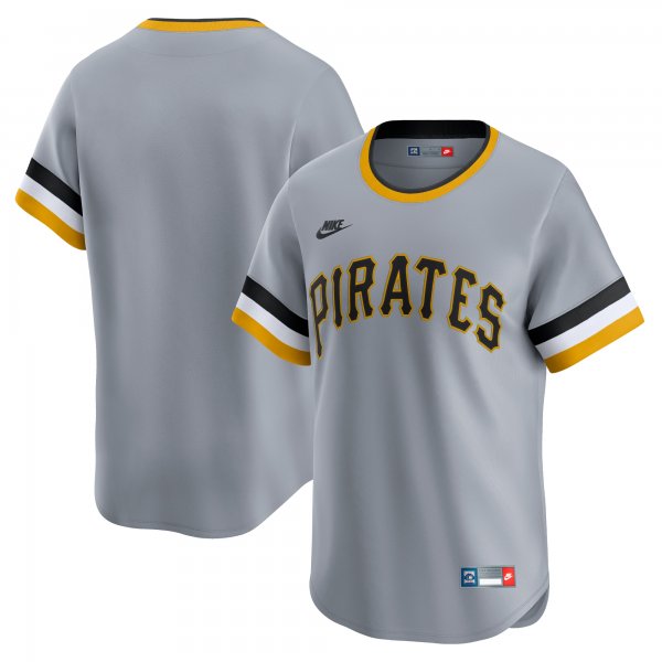 Men's Pittsburgh Pirates Nike Gray Cooperstown Collection Limited Jersey