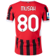 Puma AC Milan Yunus Musah Home Jersey w/ Serie A Patch 24/25 (Puma Red/Puma Black)