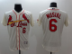 St. Louis Cardinals #6 Stan Musial Cream Flexbase Collection Stitched MLB Jersey