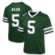 Youth New York Jets Garrett Wilson Nike Legacy Green Game Jersey