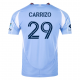adidas Maximo Carrizo New York City FC Home Jersey 25/26 w/ MLS Patches (Bahia Light Blue)