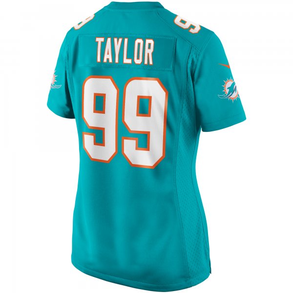 Women's Miami Dolphins Jason Taylor Nike Aqua Game Retired Player Jersey