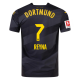 Puma Borussia Dortmund Gio Reyna Away Jersey w/ Bundesliga Patch 24/25 (Puma Black/Faster Yellow)