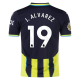 Puma Manchester City Julian Alvarez Away Jersey w/ EPL + Club World Cup Patch 24/25 (New Navy/Yellow Glow)