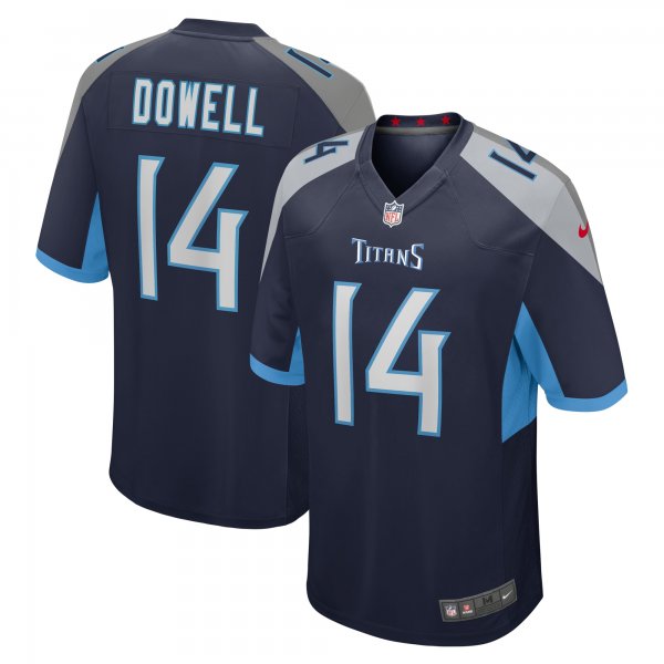 Men's Tennessee Titans Colton Dowell Nike  Navy Team Game Jersey