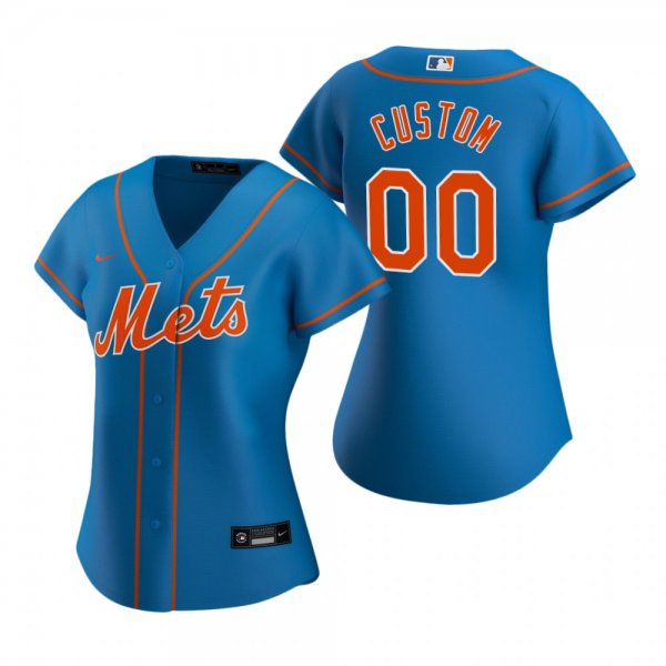 Women's New York Mets Custom Nike Royal 2020 Alternate Jersey