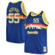 Men's Denver Nuggets Dikembe Mutombo Mitchell & Ness Royal 1991/92 Big & Tall Hardwood Classics Swingman Jersey