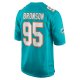 Men's Miami Dolphins Josiah Bronson Nike Aqua Home Game Player Jersey