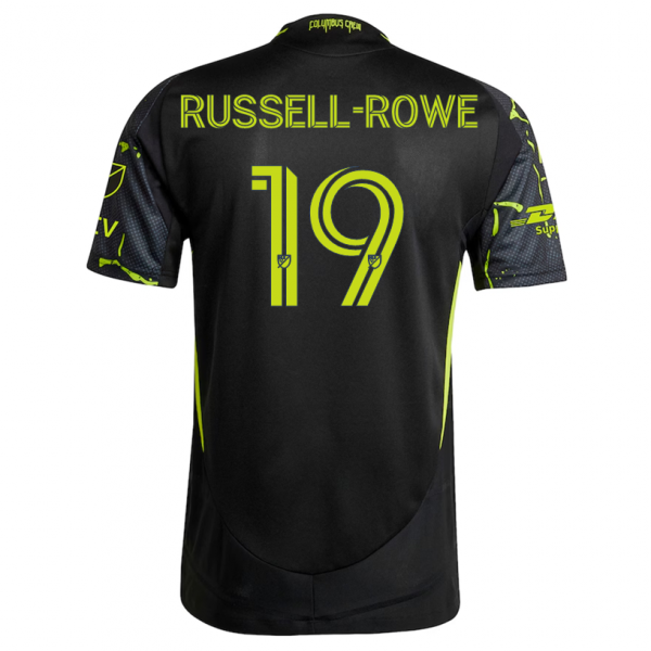 adidas Jacen Russell-Rowe Columbus Crew Away Jersey w/ MLS Patches 25/26 (Black/Yellow)