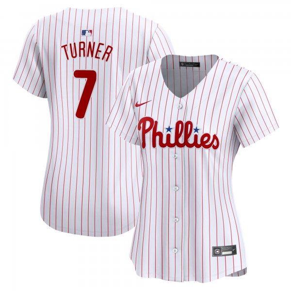 Women's Philadelphia Phillies Trea Turner Nike White Home Limited Player Jersey