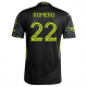 adidas Abraham Romero Columbus Crew Away Jersey w/ MLS Patches 25/26 (Black/Yellow)