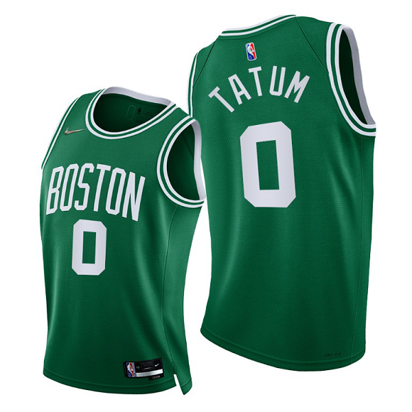 Men's Boston Celtics #0 Jayson Tatum 2021-22 Diamond 75th Season Green Icon Edition Icon Edition NBA Jersey