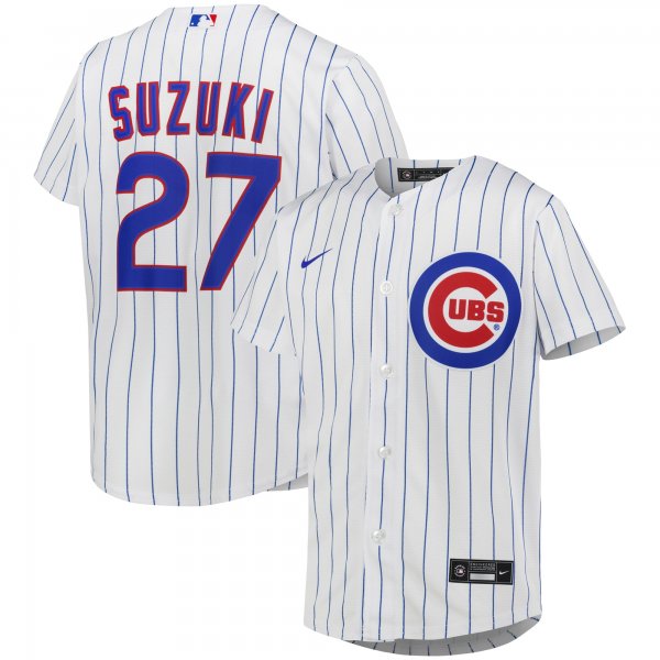 Youth Chicago Cubs Seiya Suzuki Nike White Alternate Replica Player Jersey