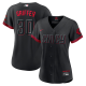 Women's Cincinnati Reds #30 Ken Griffey Jr. Nike Black 2023 City Connect Cool Base Player Jersey