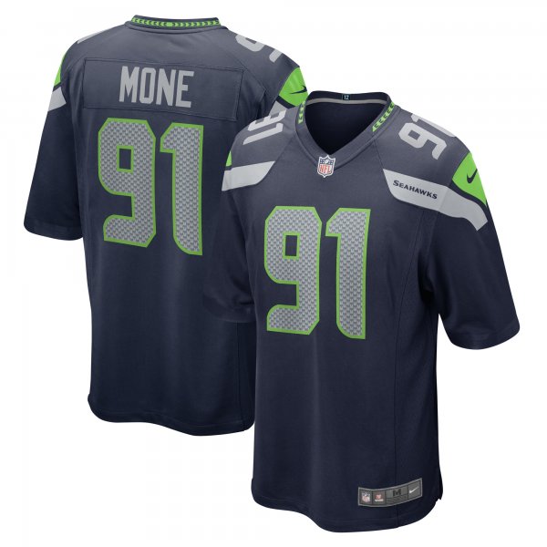 Men's Seattle Seahawks Bryan Mone Nike College Navy  Game Jersey