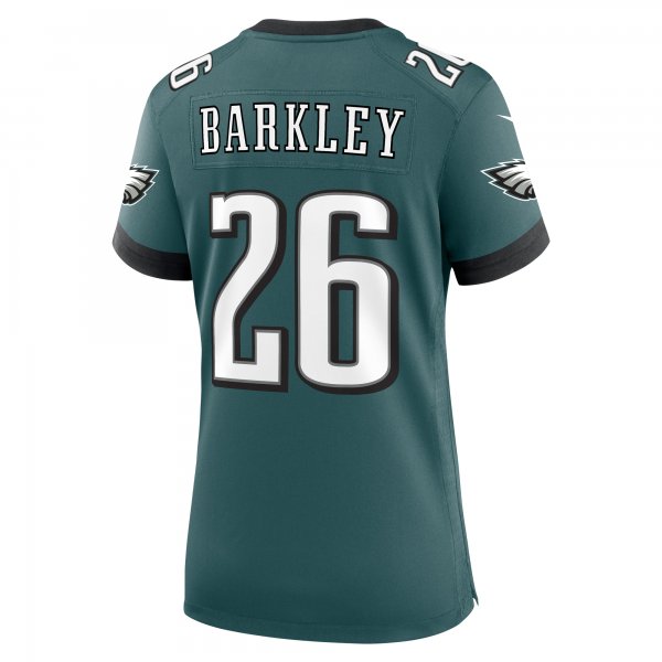 Women's Philadelphia Eagles Saquon Barkley Nike Midnight Green Game Player Jersey