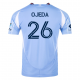 adidas Agustín Ojeda New York City FC Home Jersey 25/26 w/ MLS Patches (Bahia Light Blue)