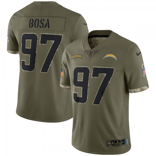 Men's Los Angeles Chargers Nike Olive 2022 Salute To Service Limited Jersey