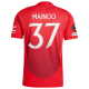 adidas Manchester United Kobbie Mainoo Home Jersey w/ Europa League Patches 24/25 (MUFC Red/Bright Red)