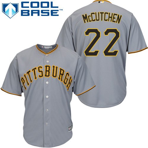 Pittsburgh Pirates #22 Andrew McCutchen Grey Cool Base Stitched Youth MLB Jersey