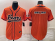 Men's Chicago Bears Blank Orange Stitched Baseball Cool Base Jersey