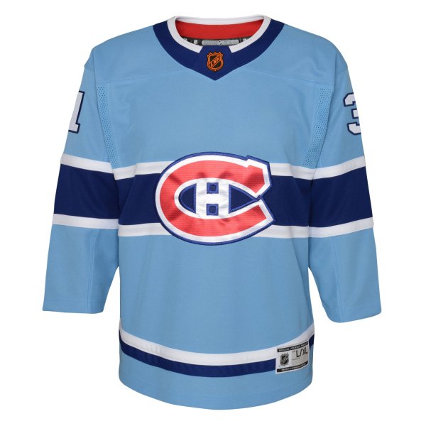 Youth Montreal Canadiens Carey Price Light Blue Special Edition 2.0 Premier Player Jersey