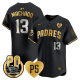 Men's San Diego Padres #13 Manny Machado For Peter & Petco Park 20th Patch Vapor Premier Limited All Stitched Cool Base Jersey