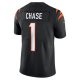 Men's Cincinnati Bengals Ja'Marr Chase Nike Black  Vapor Untouchable Limited Jersey