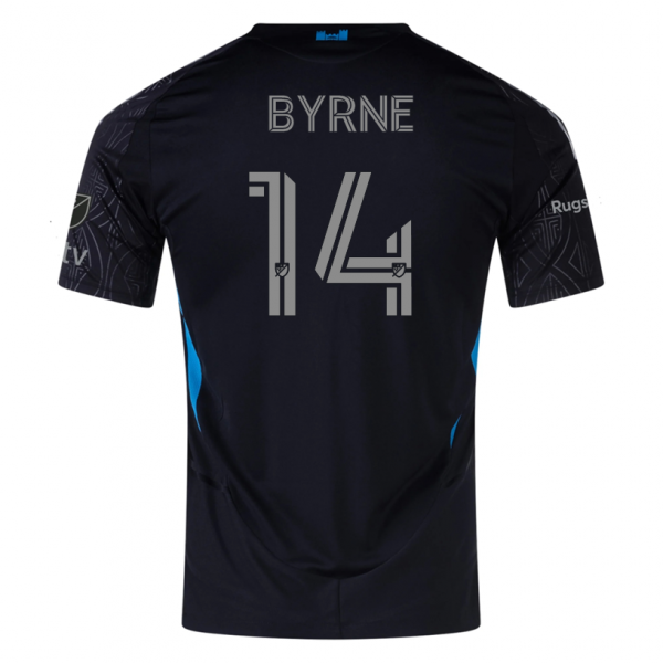 adidas Nathan Byrne Charlotte FC Away Jersey 25/26 (Black)