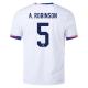 Nike Mens United States Antonee Robinson Match Home Jersey 24/25 (White/Obsidian)