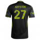 adidas Max Arfsten Columbus Crew Away Jersey w/ MLS Patches 25/26 (Black/Yellow)