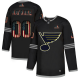 St. Louis Blues Custom Adidas Men's Black USA Flag Limited NHL Jersey