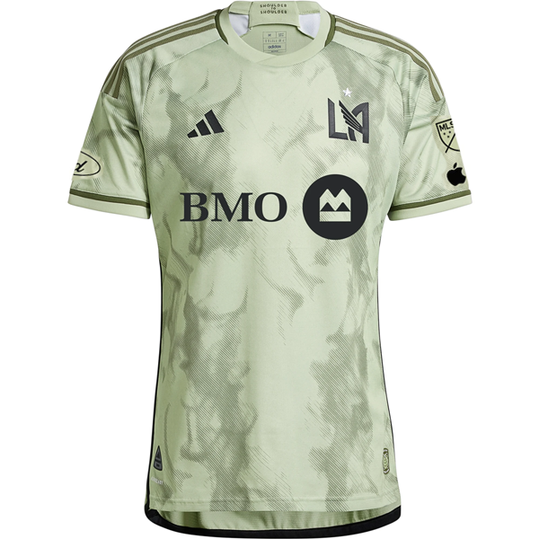 adidas LAFC Away Jersey w/ MLS + Apple TV + Ford Patches 24/25 (Magic Lime)
