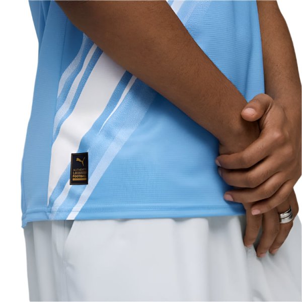 Puma Manchester City Home Jersey 25/26 w/ EPL + Sponsor Patch (Team Light Blue/Puma White)