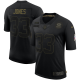 Men's Green Bay Packers Aaron Jones Nike Black 2020 Salute To Service Limited Jersey