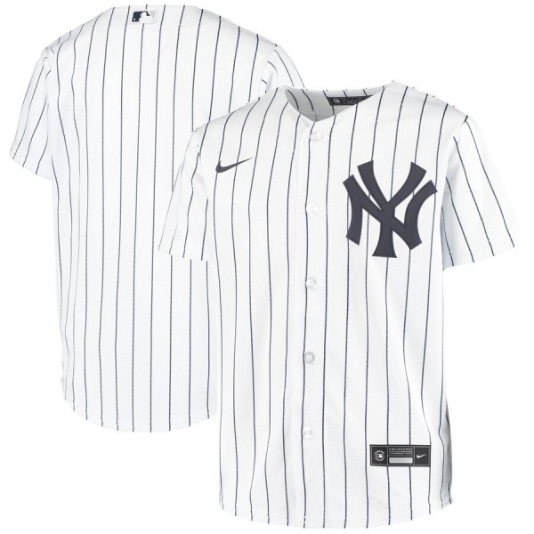 Youth Nike New York Yankees Blank White Home 2020 MLB Team Jersey