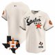 Men's Houston Astros Blank Cactus Jack Stitched Limited Cool Base Cream Jersey