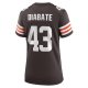 Women's Cleveland Browns Mohamoud Diabate Nike  Brown Team Game Jersey