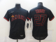 Men's Los Angeles Angels of Anaheim #27 Mike Trout Lights Out Black Fashion Flexbase Nike Jersey