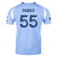 adidas Keaton Parks New York City FC Home Jersey 25/26 w/ MLS Patches (Bahia Light Blue)