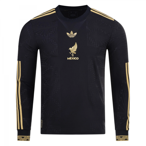 adidas Mexico Long Sleeve Gold Third 2025 (Black/Gold)